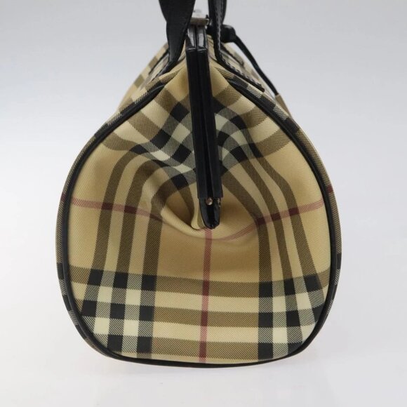 BURBERRY Nova Check Shoulder Bag PVC Beige Auth BA1737 - Picture 6 of 16